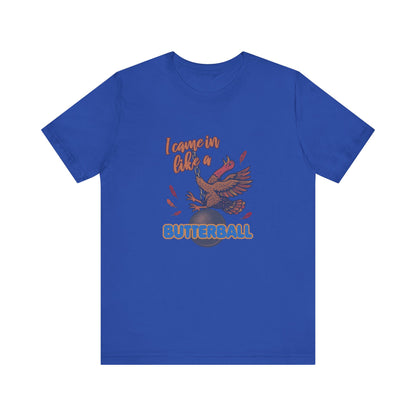 Like a Butterball — Miley Cyrus Thanksgiving Parody Retro Tee (Dark)
