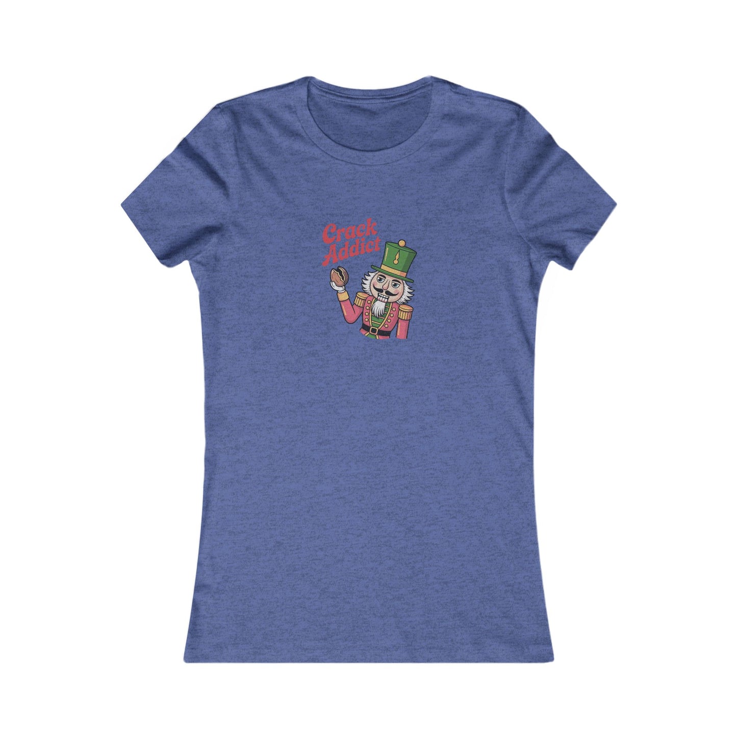 Crack Addict Nutcracker — Vintage Christmas Women's Tee (Dark)