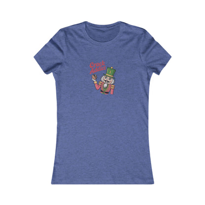 Crack Addict Nutcracker — Vintage Christmas Women's Tee (Dark)
