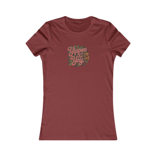 Yippee Ki Yay — Die Hard Retro Christmas Women's Tee (Dark)