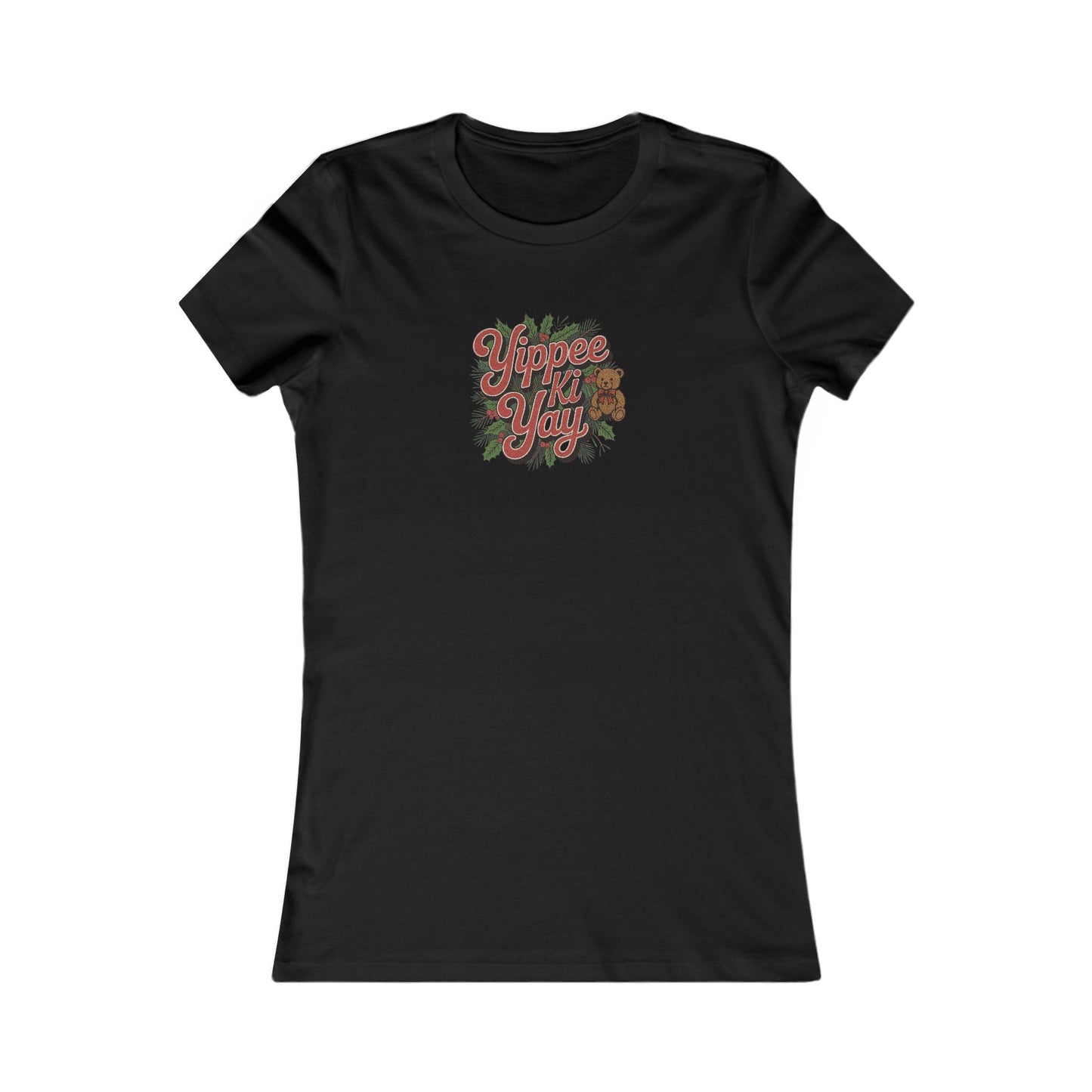 Yippee Ki Yay — Die Hard Retro Christmas Women's Tee (Dark)