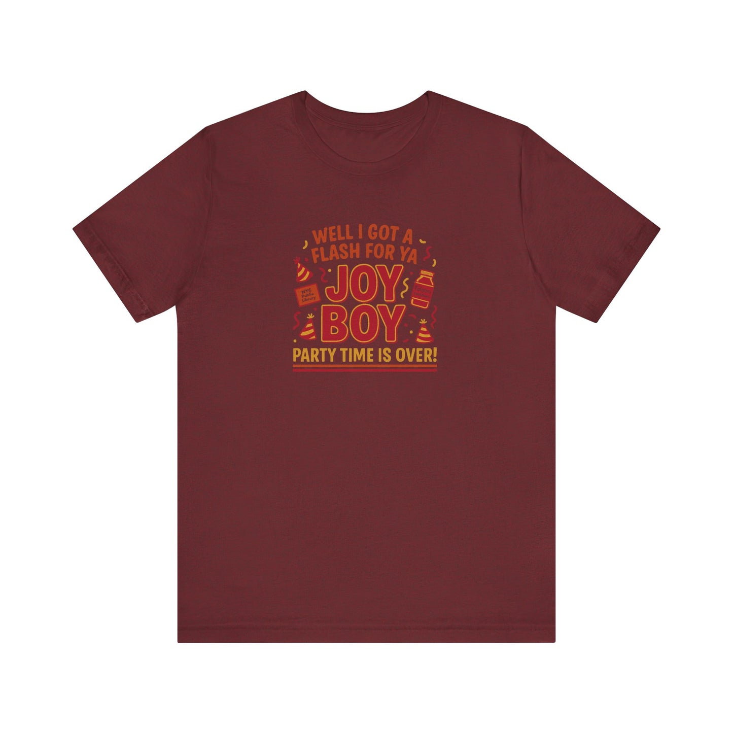Joy Boy — Seinfeld Library Investigator Retro Tee (Dark)