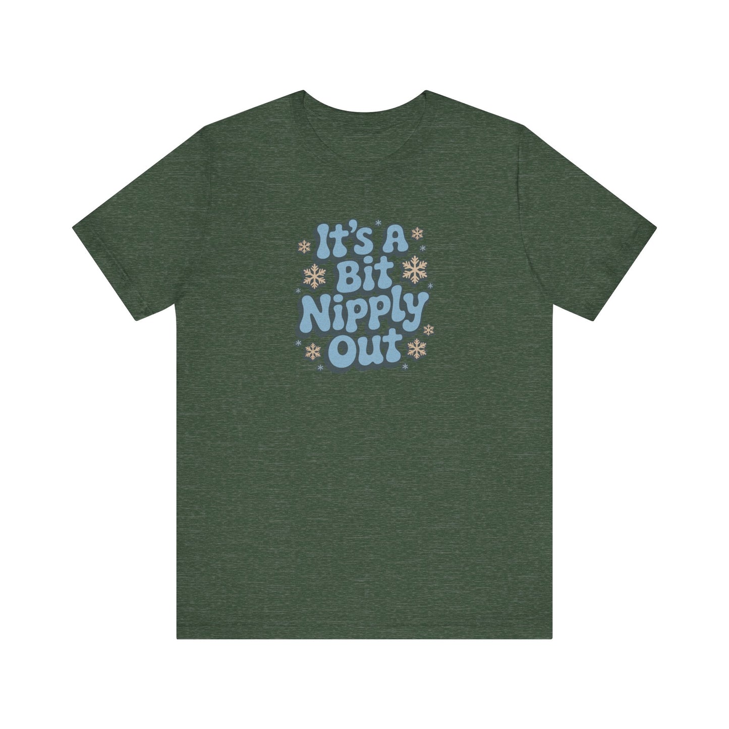 It's a Bit Nipply Out — Christmas Vacation Retro Tee (Dark)
