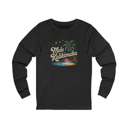 Mele Kalikimaka — Retro Hawaiian Christmas Long Sleeve (Dark)