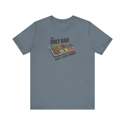 The Only Bar That I Leave Sober – Salad Bar Retro Tee (Light)
