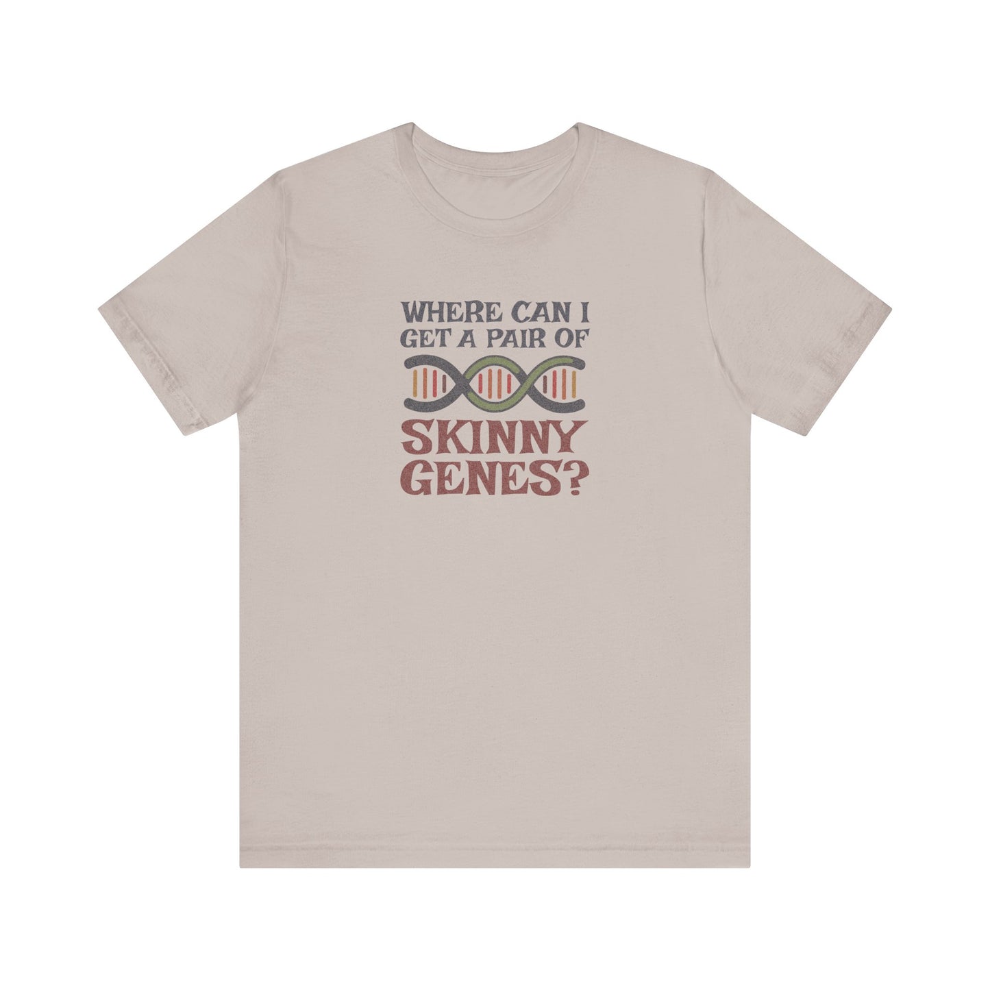 Pair of Skinny Genes (Colorful) — Retro Graphic Tee (Light)