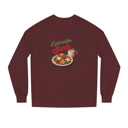 I Put Out for Santa — Retro Christmas Cookies Sweatshirt (Dark)