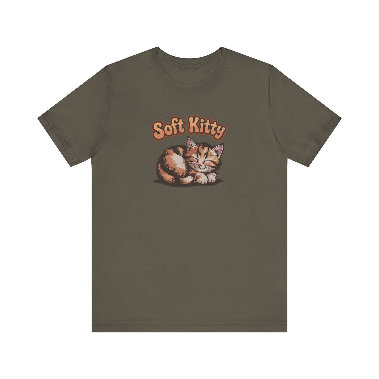 Soft Kitty Sick-Day Lullaby — Big Bang Theory Retro Tee (Dark)