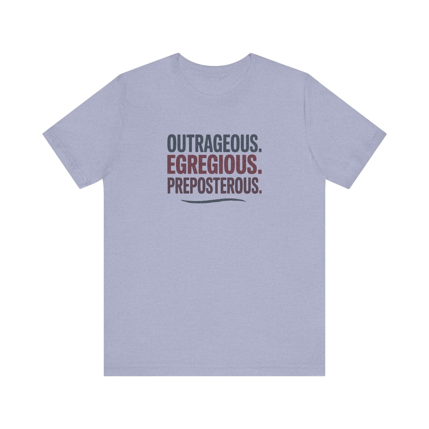 Outrageous Egregious Preposterous — Seinfeld Retro Tee (Dark)
