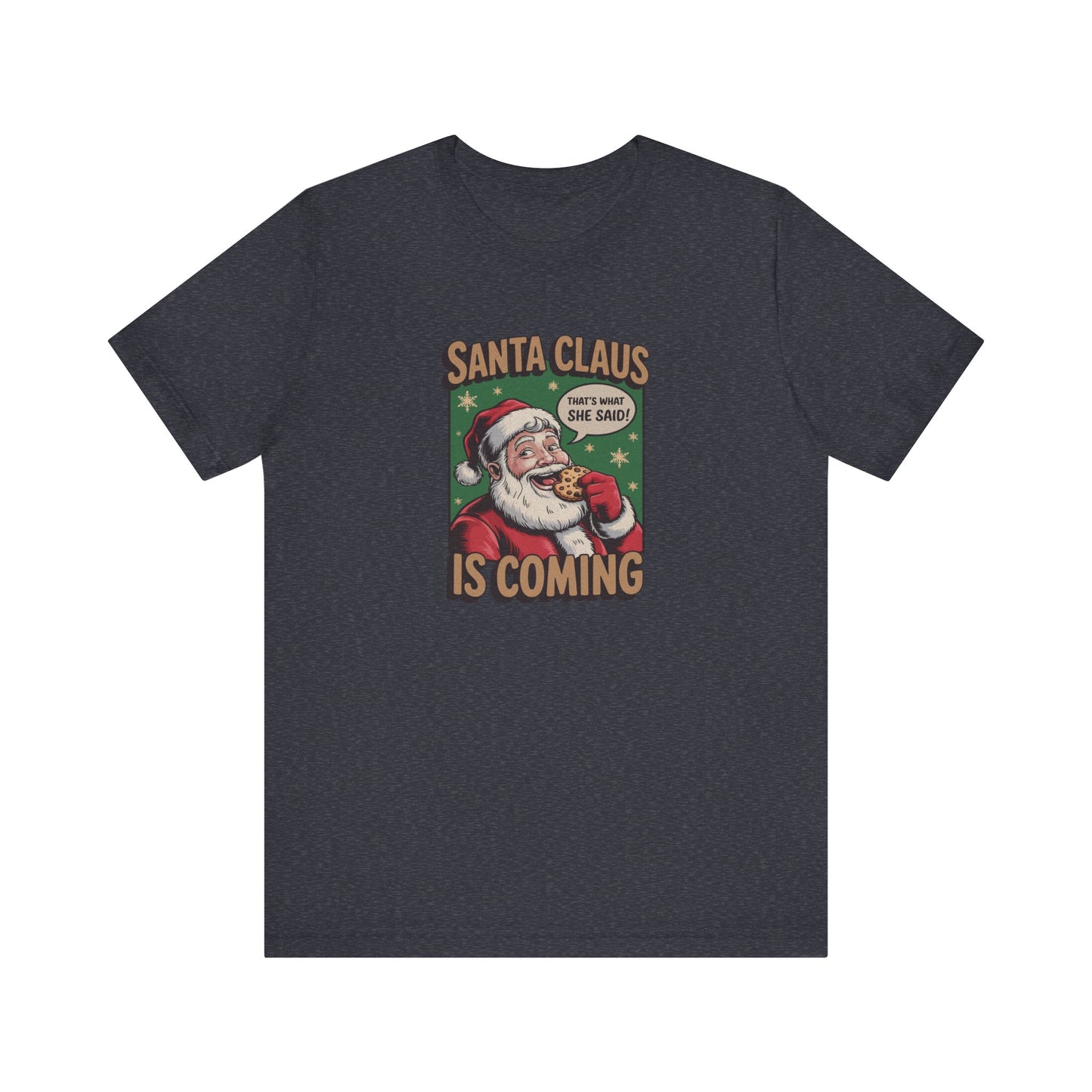 Santa Claus is Coming — Vintage Christmas Tee (Dark)