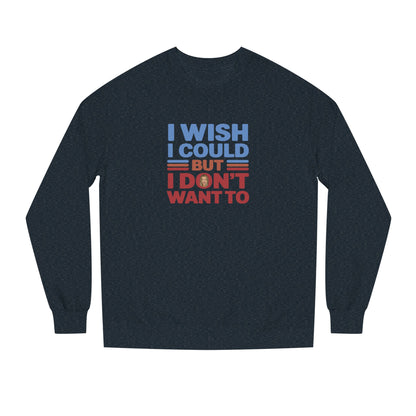 I Wish I Could, But I Don't Want To — Phoebe Buffay Retro Sweatshirt (Dark)
