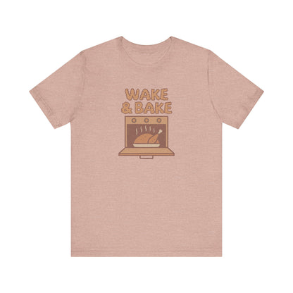 Wake & Bake — Retro Thanksgiving Turkey Tee (Light)
