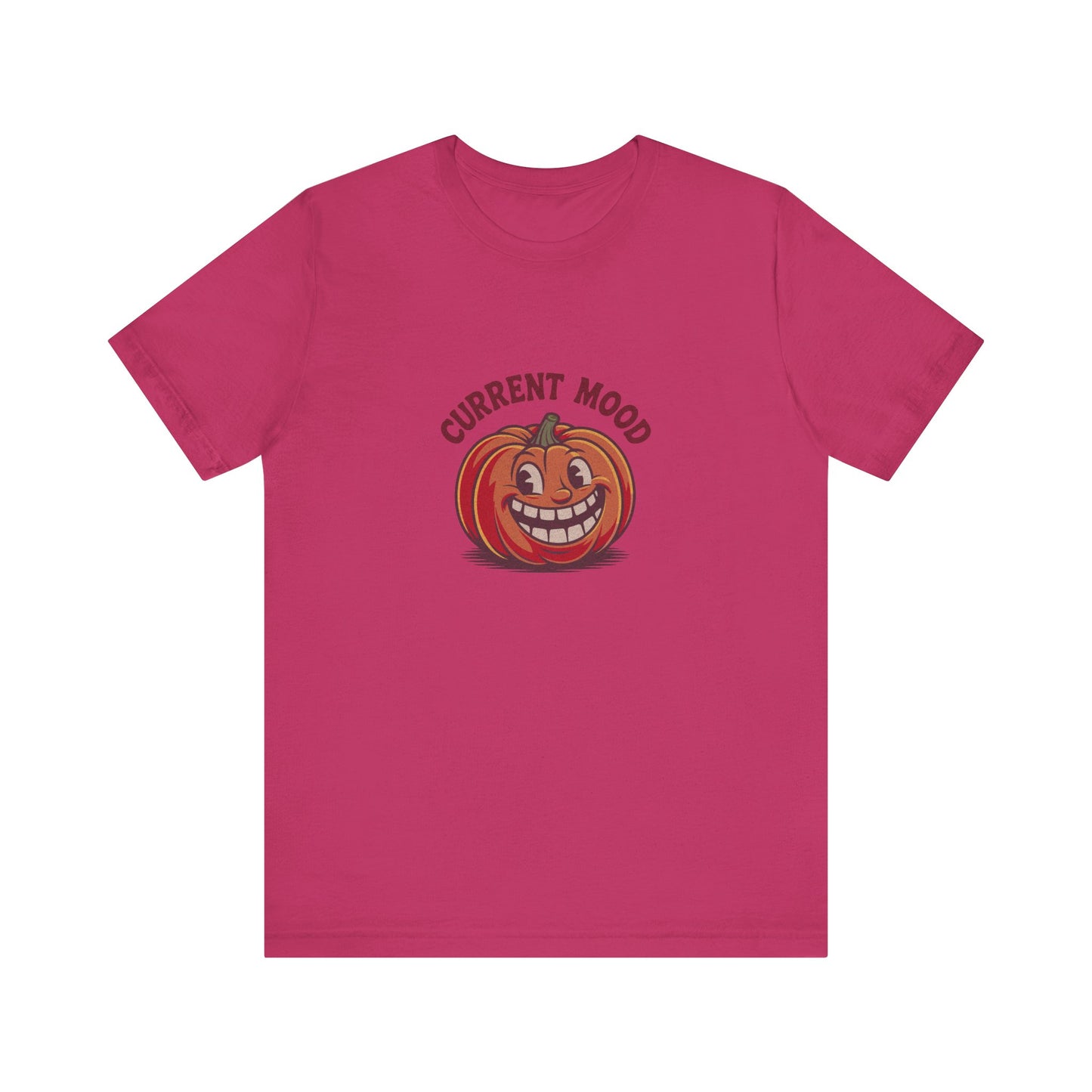 Current Mood (Toothy Jack) — Retro Halloween Tee (Light)