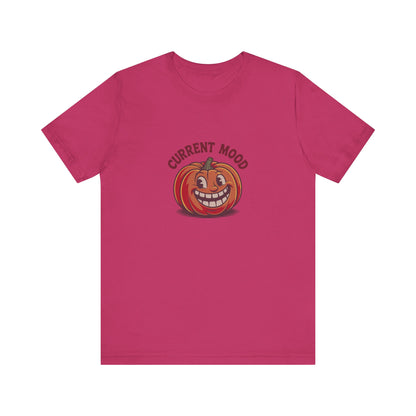 Current Mood (Toothy Jack) — Retro Halloween Tee (Light)