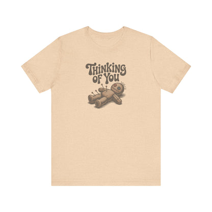 The Voodoo That You Do, So Well — Retro Voodoo Doll Tee (Light)