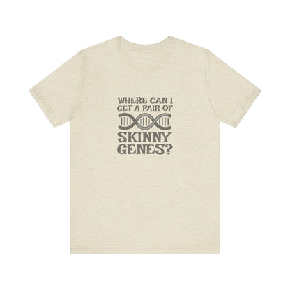 Pair of Skinny Genes — Retro Graphic Tee (Light)