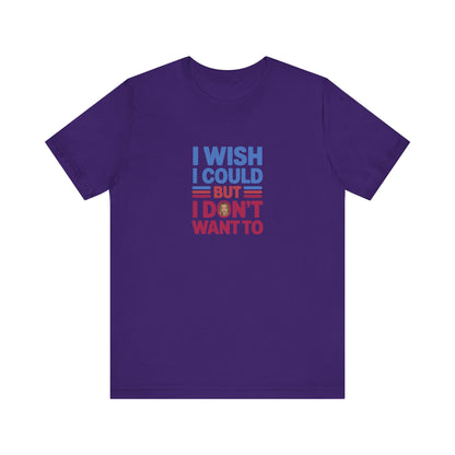 I Wish I Could, But I Don't Want To — Phoebe Buffay Retro Tee (Dark)