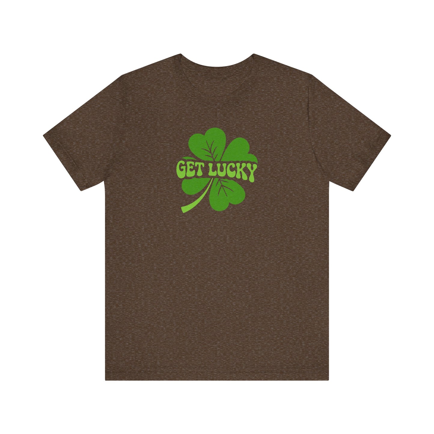 I’m Up All Night to Get Lucky — St. Patrick's Retro Tee (Dark)