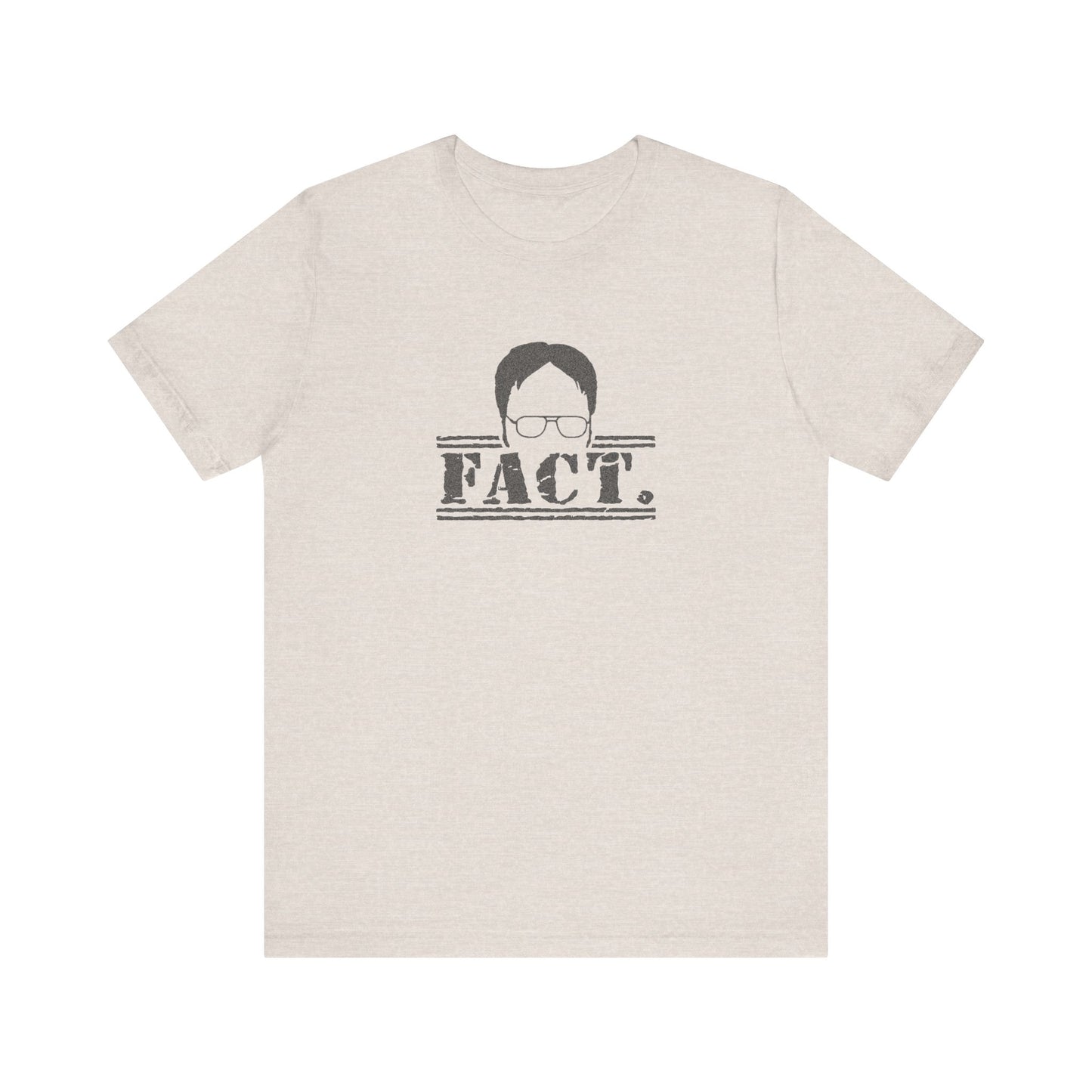 Dwight Schrute FACT. — The Office-Inspired Retro Tee (Light)