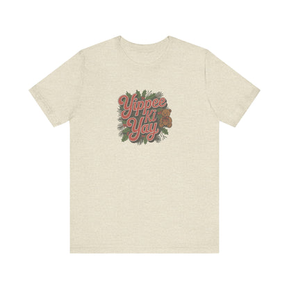 Yippee Ki Yay — Die Hard Retro Christmas Tee (Light)
