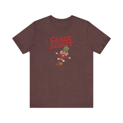 Crack Addict Nutcracker (Unhinged Remix) — Retro Tee (Dark)