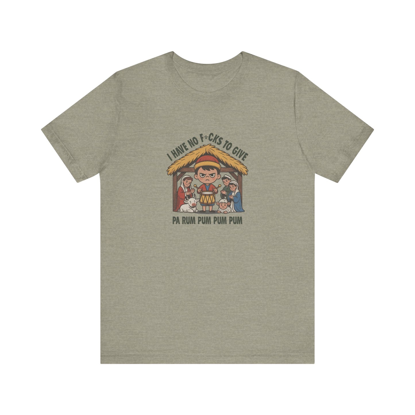 I Have No F*cks to Give — Little Drummer Boy Retro Tee (Light)