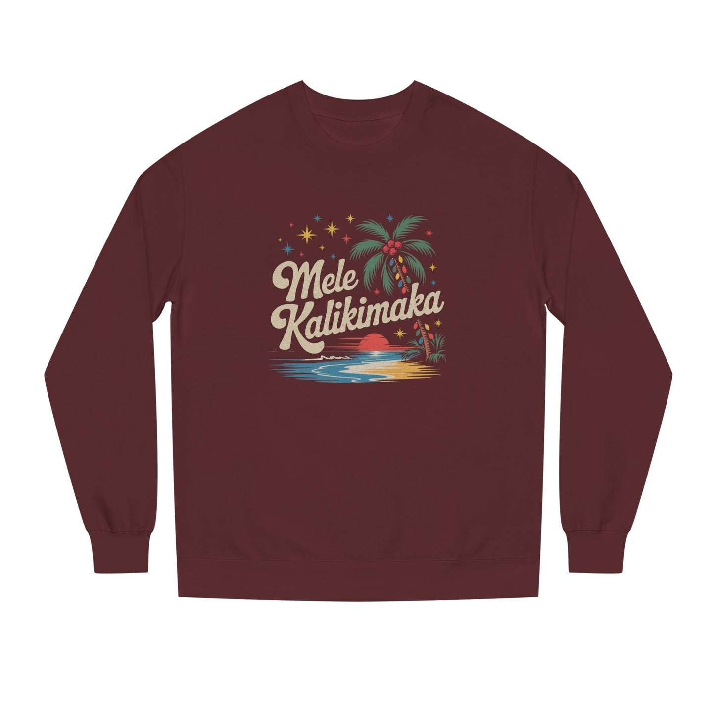 Mele Kalikimaka — Retro Hawaiian Christmas Sweatshirt (Dark)