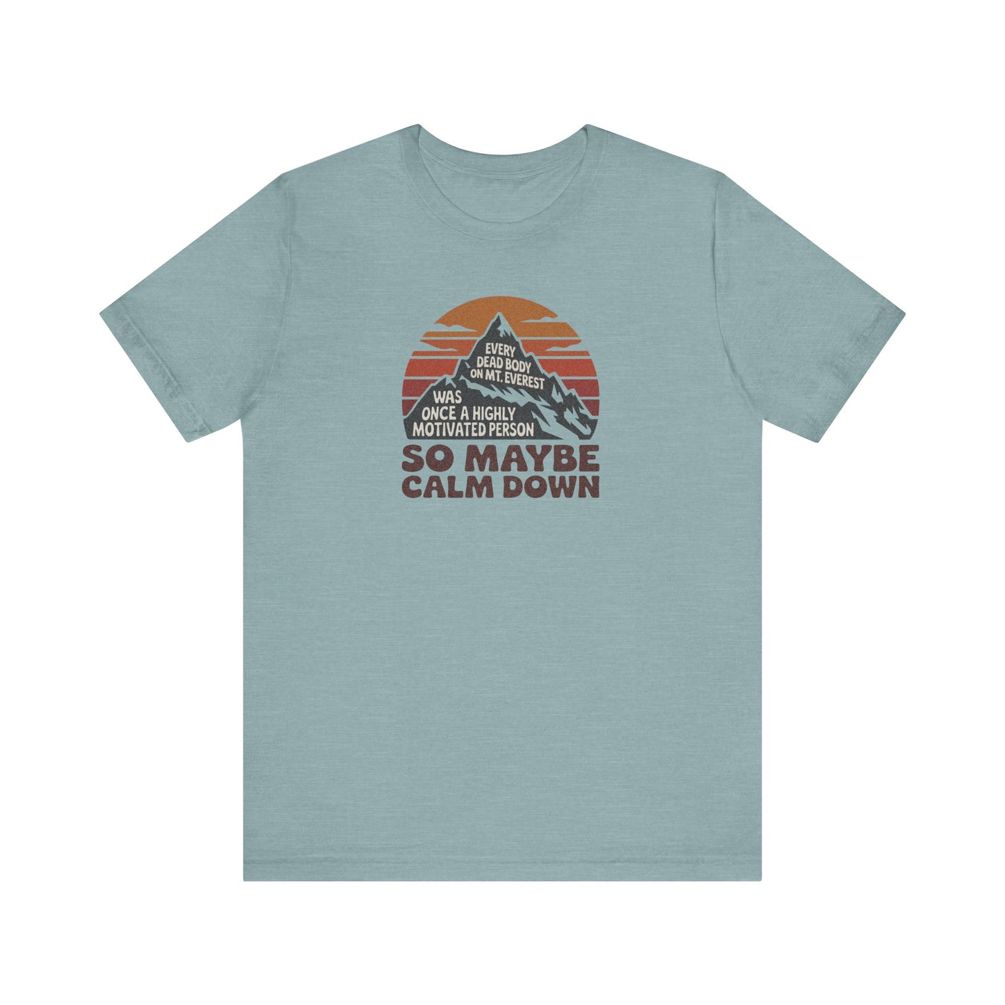 Everything in Moderation (Especially Fitness) – Mount Everest Retro Tee (Light)