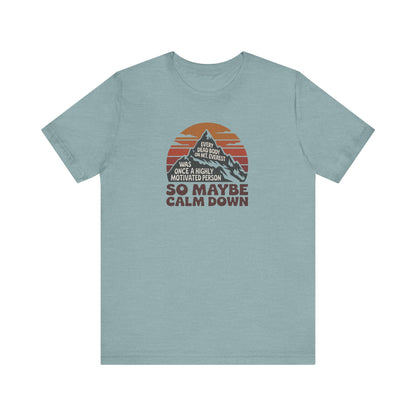 Everything in Moderation (Especially Fitness) – Mount Everest Retro Tee (Light)
