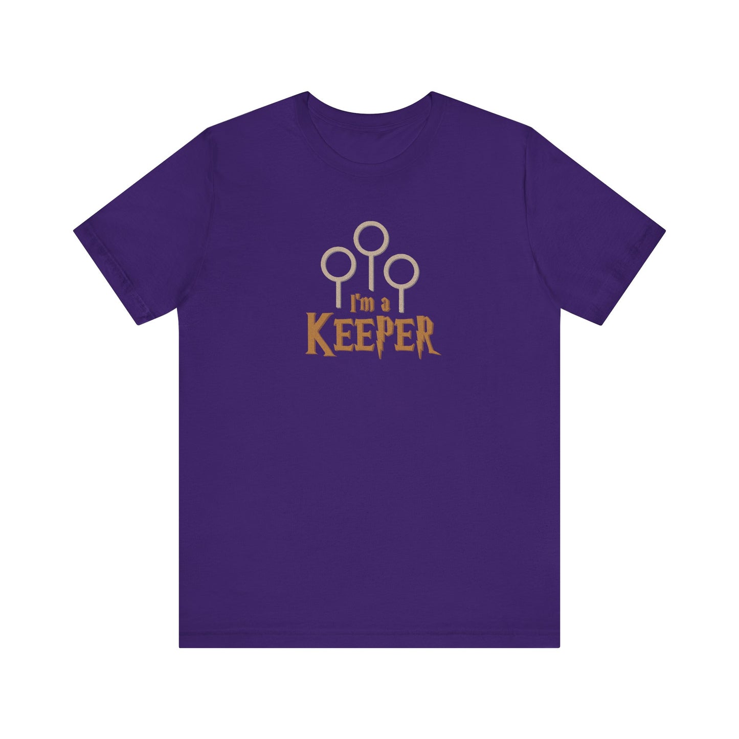 I’m a Keeper — Harry Potter Quidditch Retro Tee (Dark)
