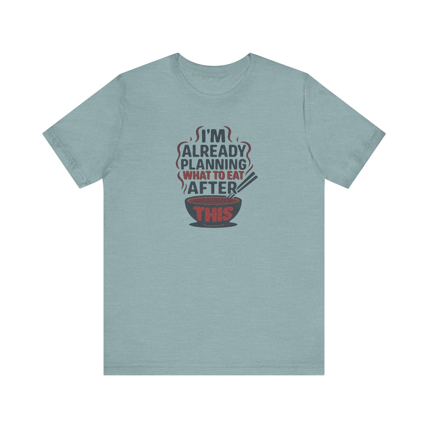 Planning What to Eat After This — Retro Foodie Tee (Light)
