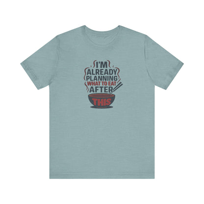 Planning What to Eat After This — Retro Foodie Tee (Light)