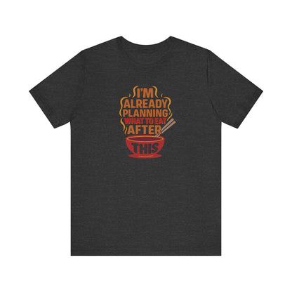 Planning What to Eat After This — Retro Foodie Tee (Dark)
