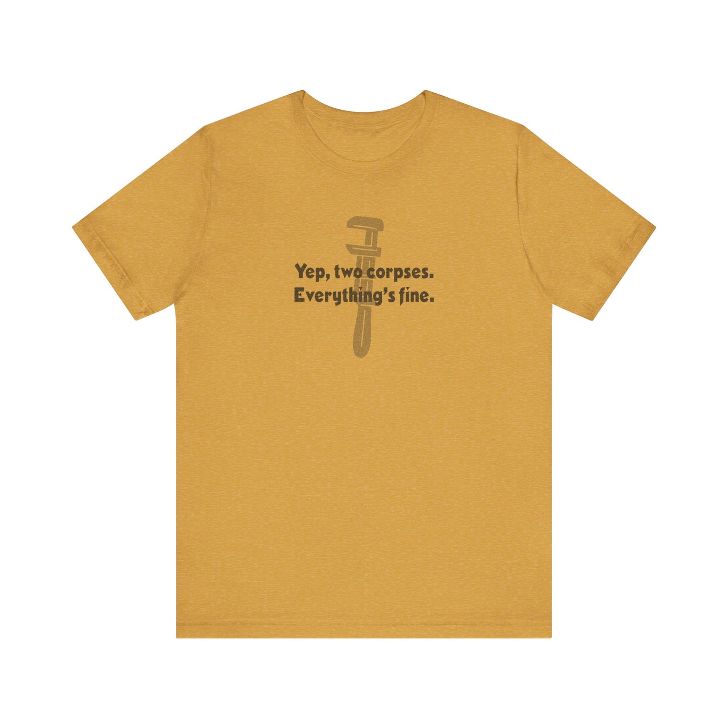 Yep, Two Corpses. Everything’s Fine — Clue Retro Tee (Light)