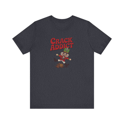 Crack Addict Nutcracker (Unhinged Remix) — Retro Tee (Dark)