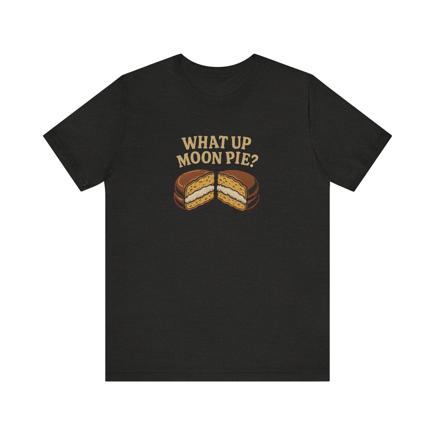 What Up, Moon Pie? — Big Bang Theory Retro Tee (Dark)