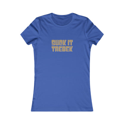 Suck It Trebek — SNL Celebrity Jeopardy Sketch Retro Women's Tee (Dark)