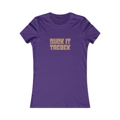 Suck It Trebek — SNL Celebrity Jeopardy Sketch Retro Women's Tee (Dark)