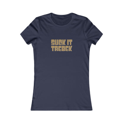 Suck It Trebek — SNL Celebrity Jeopardy Sketch Retro Women's Tee (Dark)