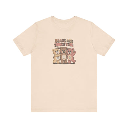 Bears Are Terrifying (Cute Remix) — Retro Tee (Light)