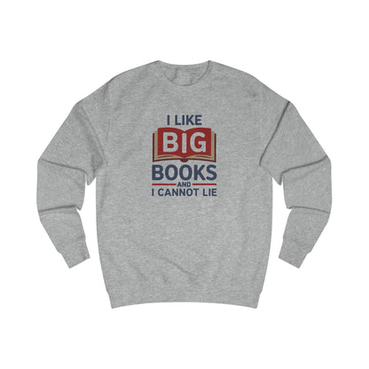 I Like Big Books and I Cannot Lie — Bibliophile Retro Sweatshirt (Light)