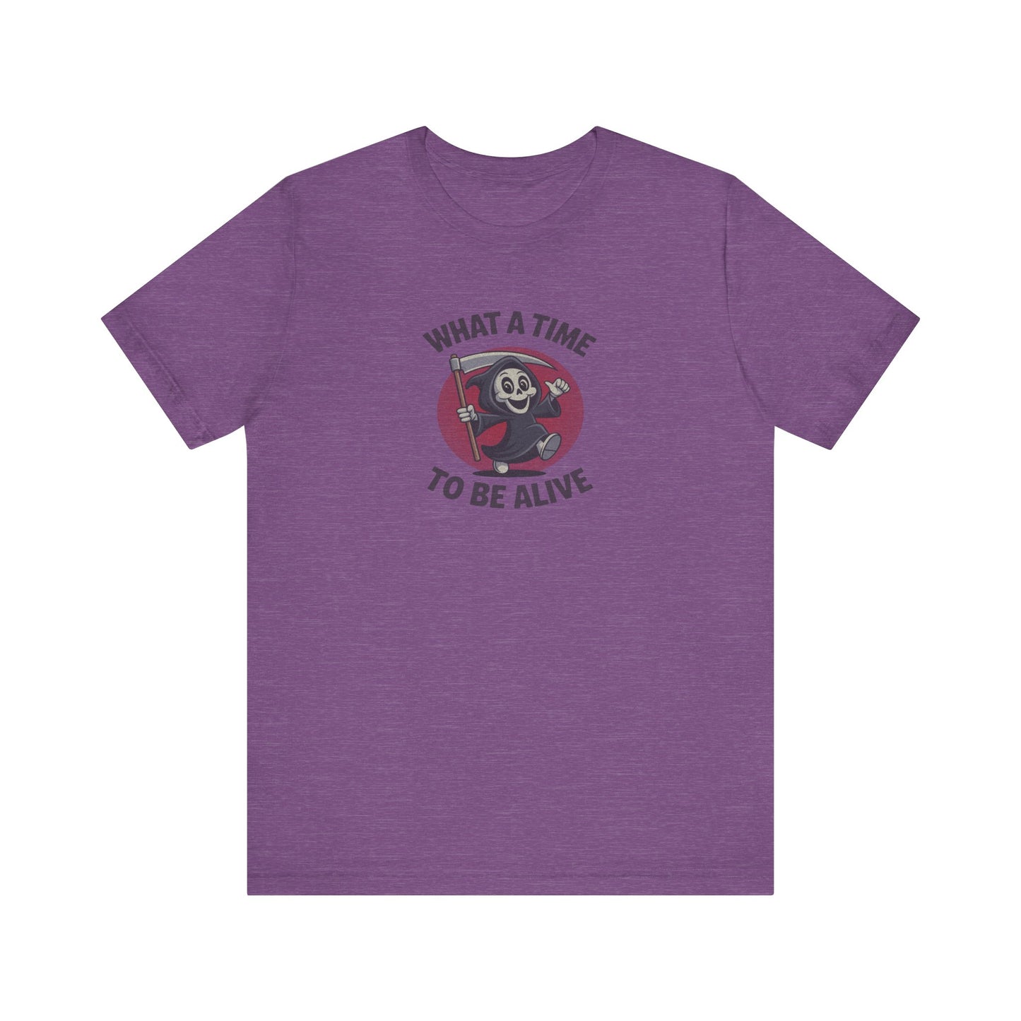 What a Time to Be Alive (Cute) — Lil Reaper Retro Tee (Light)