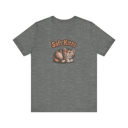 Soft Kitty Sick-Day Lullaby — Big Bang Theory Retro Tee (Light)