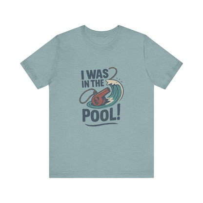 I Was in the Pool! — George Costanza Shrinkage Retro Tee (Light)
