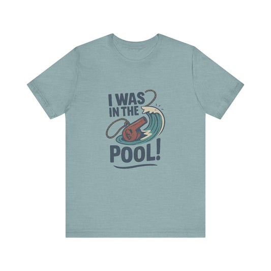 I Was in the Pool! — George Costanza Shrinkage Retro Tee (Light)