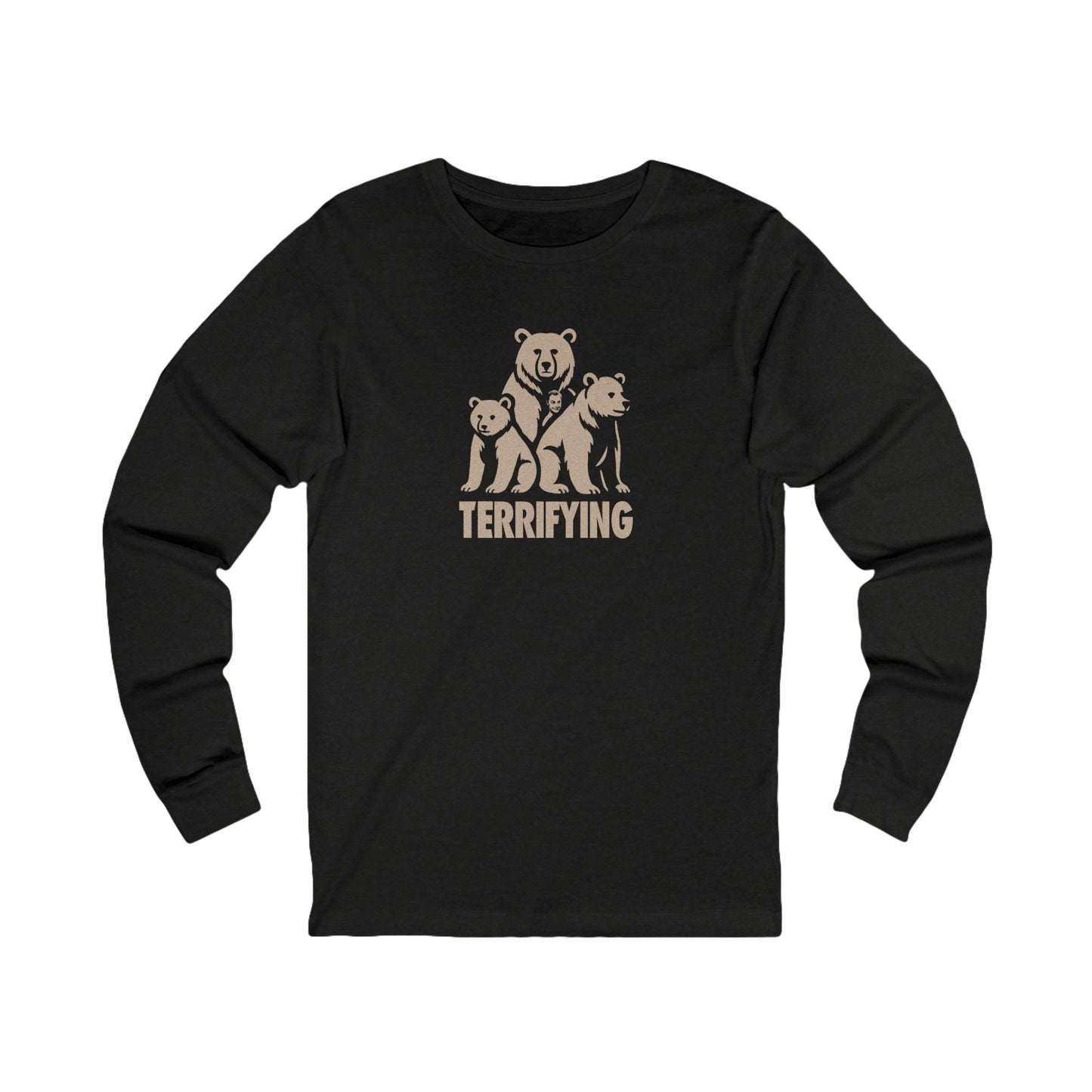 Bears Are Terrifying — Retro Silhouette Long Sleeve (Dark)
