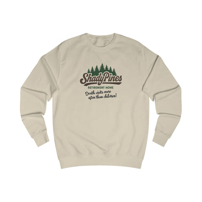 Shady Pines (Death Visits More Often Than Children) — Retro Sweatshirt (Light)