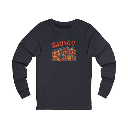 Bazinga! Ball Pit — Big Bang Theory Retro Long Sleeve (Dark)