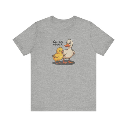 The Chick and the Duck — Friends Retro Tee (Light)