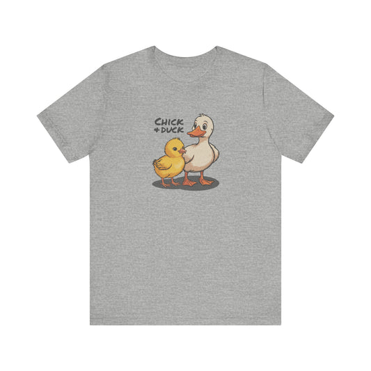 The Chick and the Duck — Friends Retro Tee (Light)